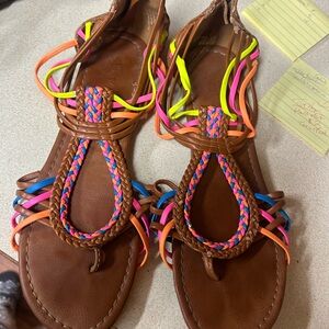 Colorful Braided Women's Sandals